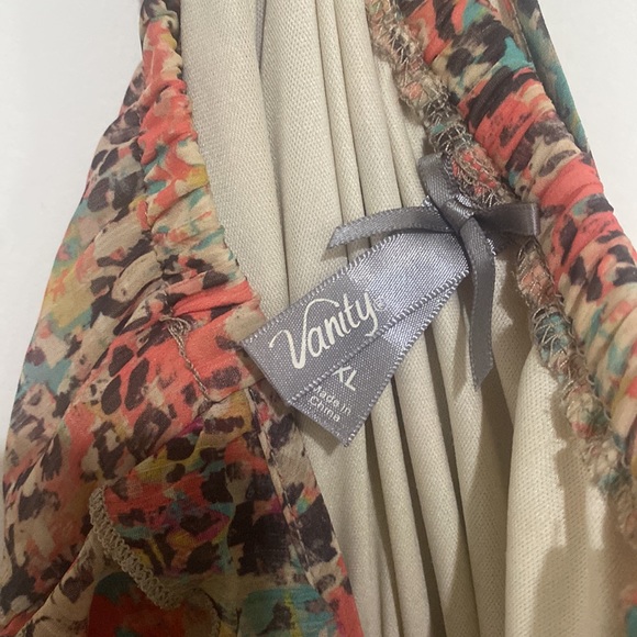 Multi colour flow above knee dress - Picture 3 of 3